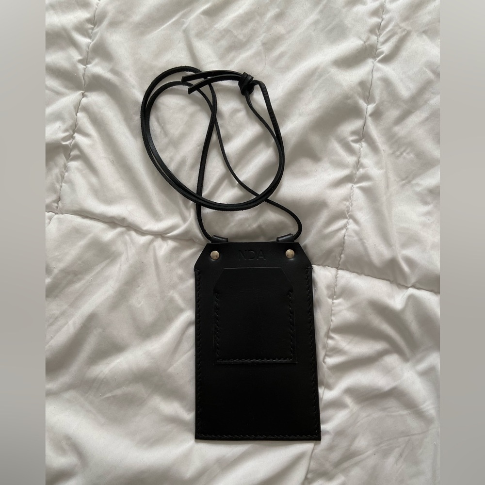 NDA leather satchel
